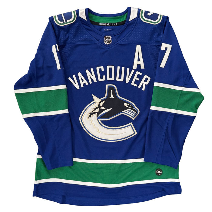 Vancouver Canucks Ryan Kesler Adidas Custom Stitched Blue Jersey - Pastime Sports & Games