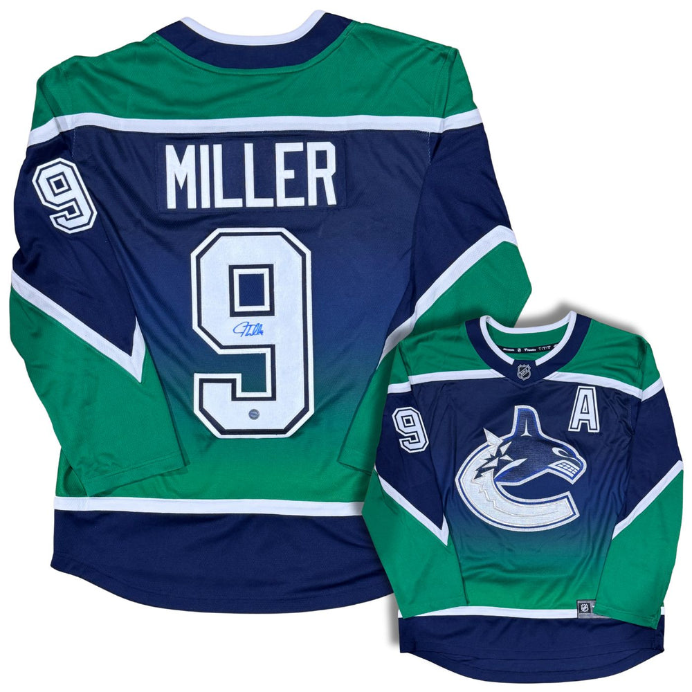 JT Miller Autographed Vancouver Canucks Fanatics Gradient Home Jersey - Pastime Sports & Games
