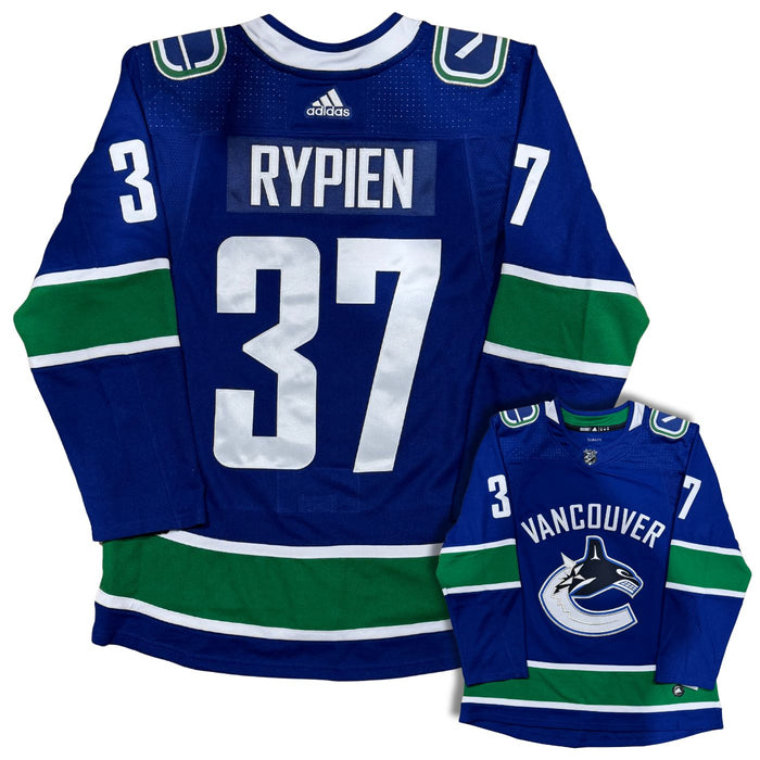 Vancouver Canucks Rick Rypien Adidas Custom Stitched Blue Jersey - Pastime Sports & Games