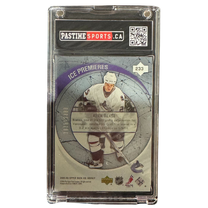 Kevin Bieksa 2005-06 Upper Deck Ice Premiers Rookie Card Encased in Magpro - Pastime Sports & Games