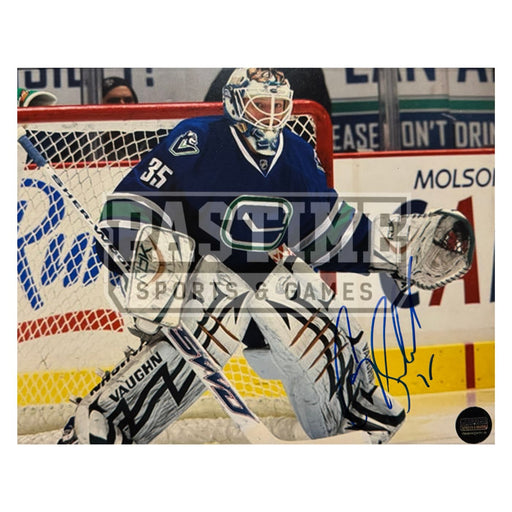 Cory Schneider Autographed Vancouver Canucks Photo (Guarding The Net) - Pastime Sports & Games