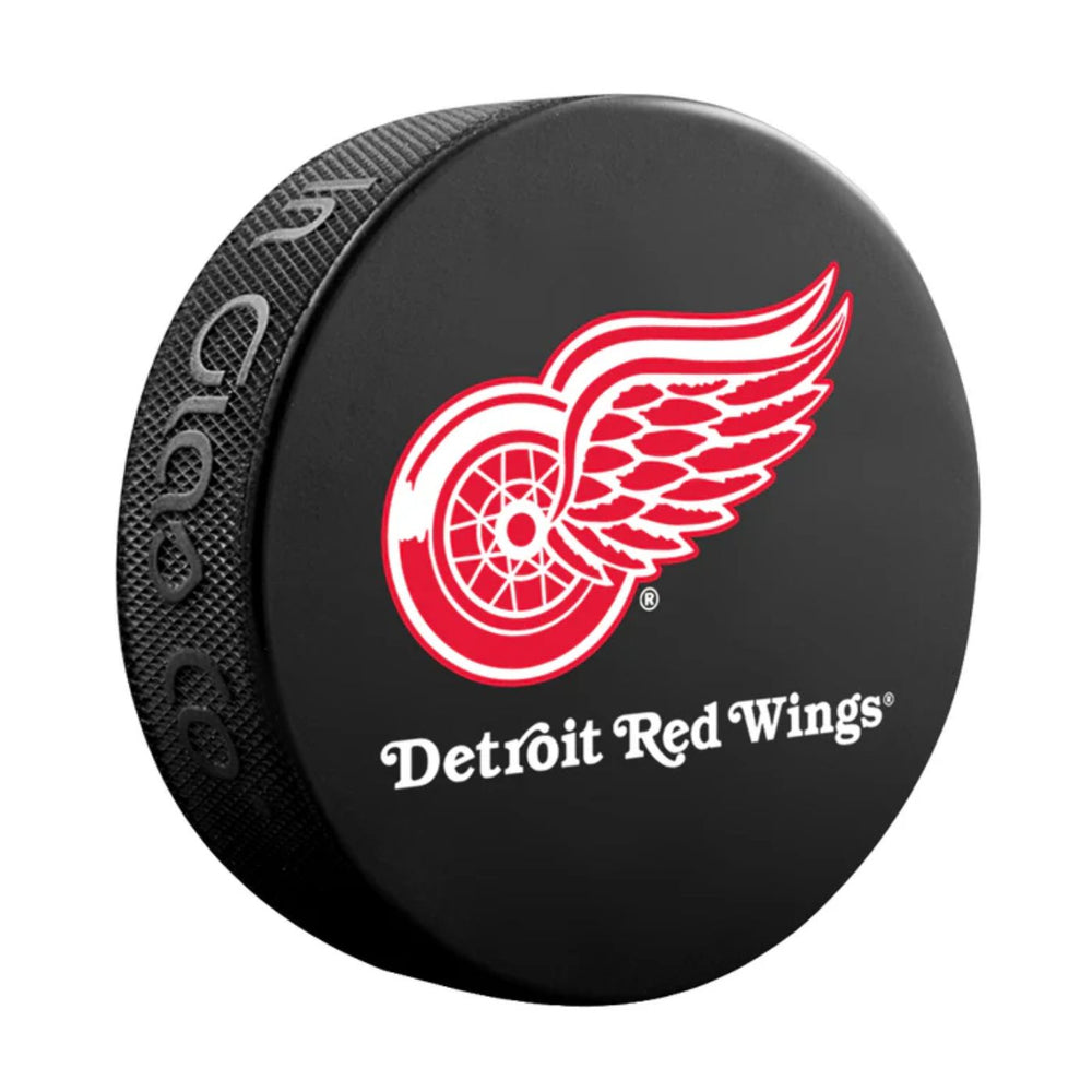 Detroit Red Wings Souvenir Hockey Puck (Large Logo)