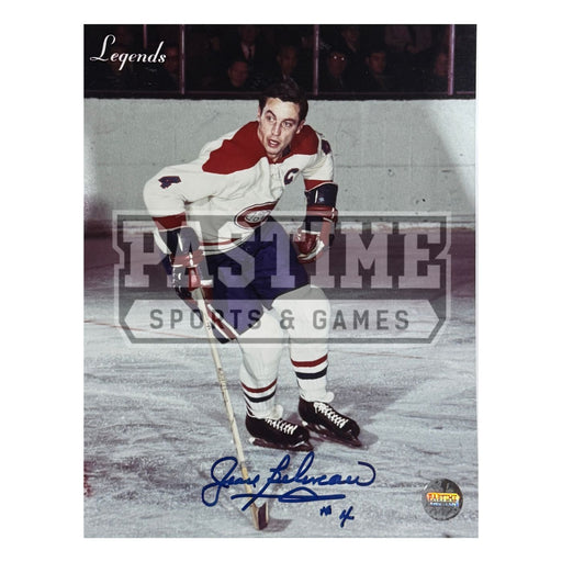 Jean Beliveau Autographed Montreal Canadiens Photo (Skating) - Pastime Sports & Games