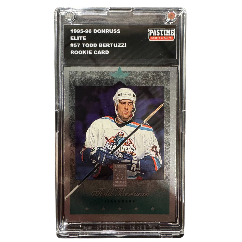 Todd Bertuzzi 1995-96 Donruss Elite Rookie Card #57 Encased in Magpro - Pastime Sports & Games