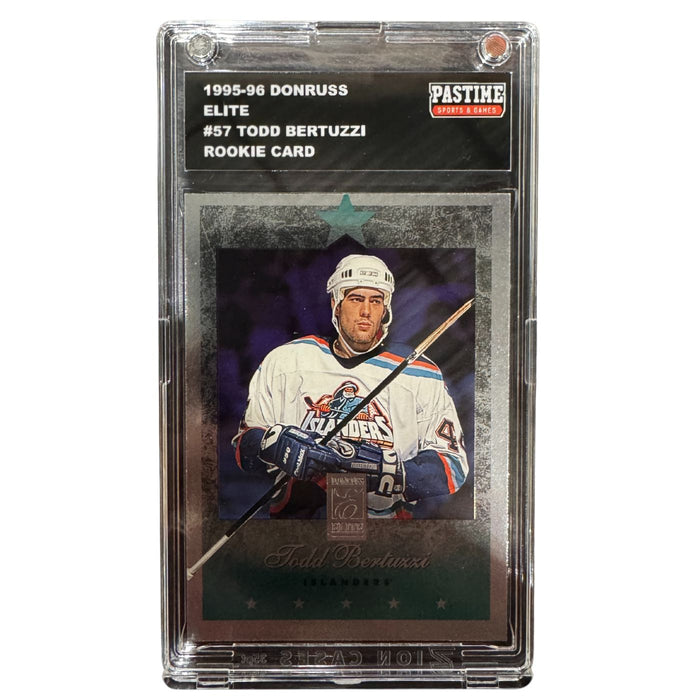Todd Bertuzzi 1995-96 Donruss Elite Rookie Card #57 Encased in Magpro - Pastime Sports & Games