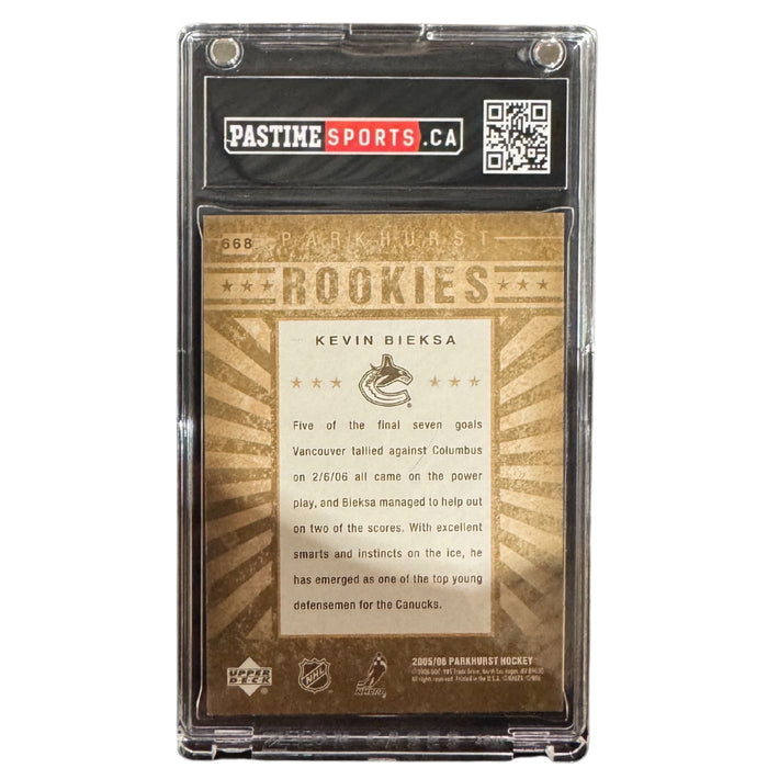 Kevin Bieksa 2005-06 Parkhurst Rookie Card Encased in Magpro - Pastime Sports & Games