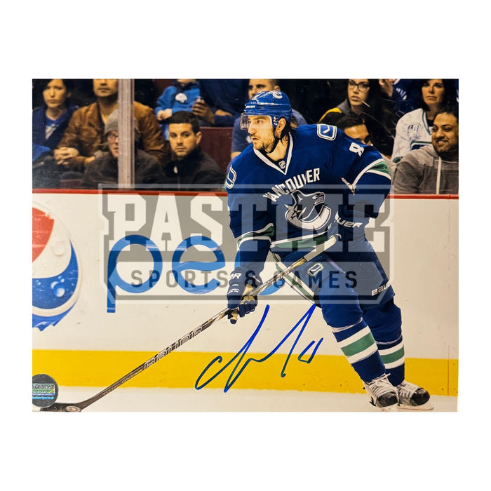 Chris Tanev Autographed Vancouver Canucks Photo (By The Boards) - Pastime Sports & Games