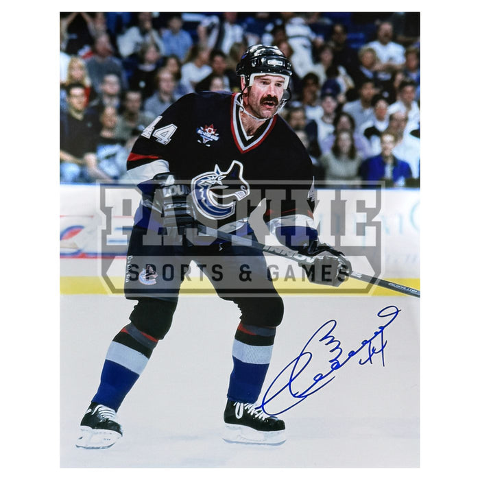 Dave Babych Autographed Vancouver Canucks Photo (Standing) - Pastime Sports & Games