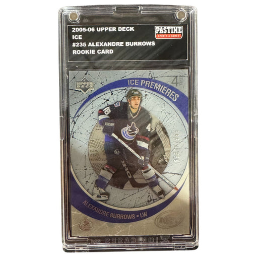 Alexandre Burrows 2005-06 Upper Deck Ice Rookie Card #235 Encased in Magpro - Pastime Sports & Games