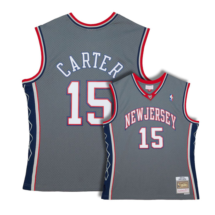 New Jersey Nets Vince Carter Gray 2004-05 Hardwood Classics Swingman Jersey - Pastime Sports & Games