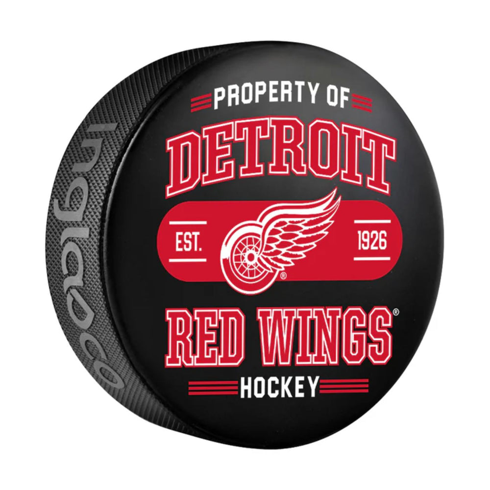 Detroit Red Wings Souvenir Hockey Puck (Property Of)