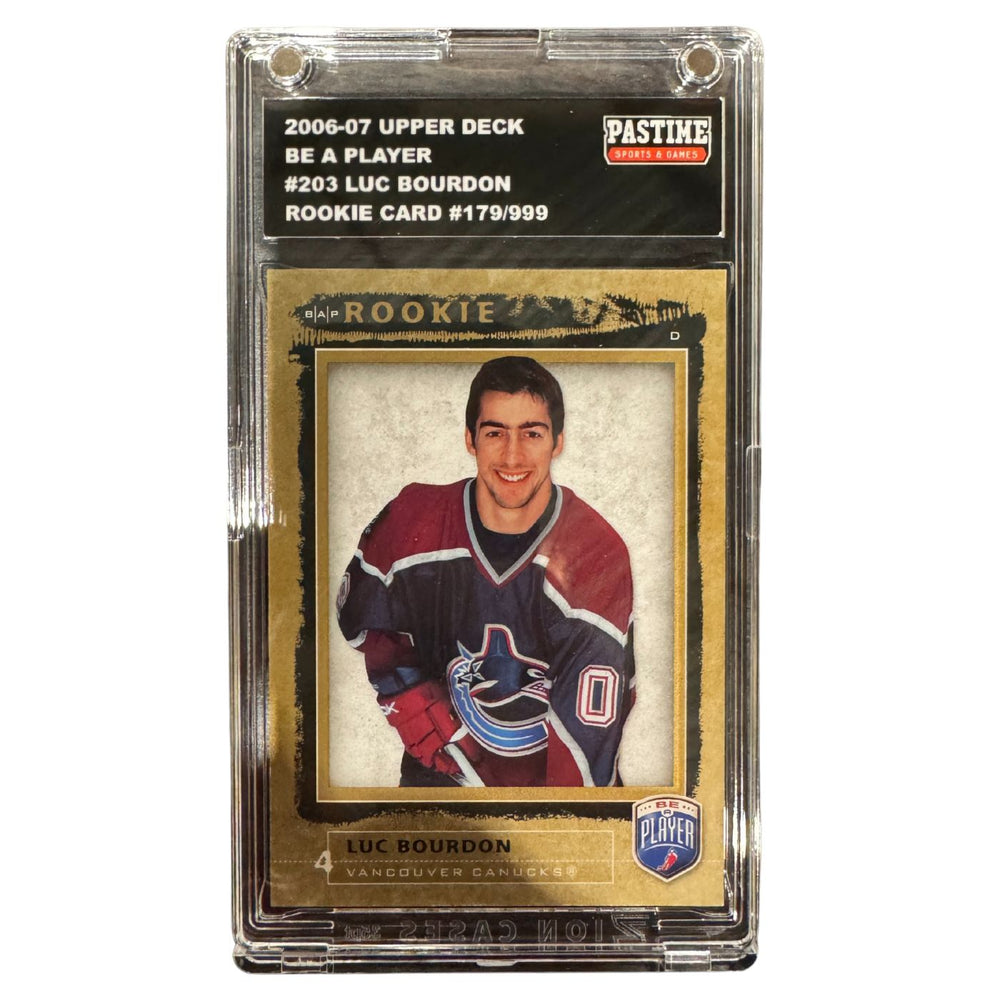 Luc Bourdon 2006-07 Be A Player Rookie Card #203 Encased in Magpro - Pastime Sports & Games