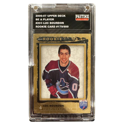 Luc Bourdon 2006-07 Be A Player Rookie Card #203 Encased in Magpro - Pastime Sports & Games