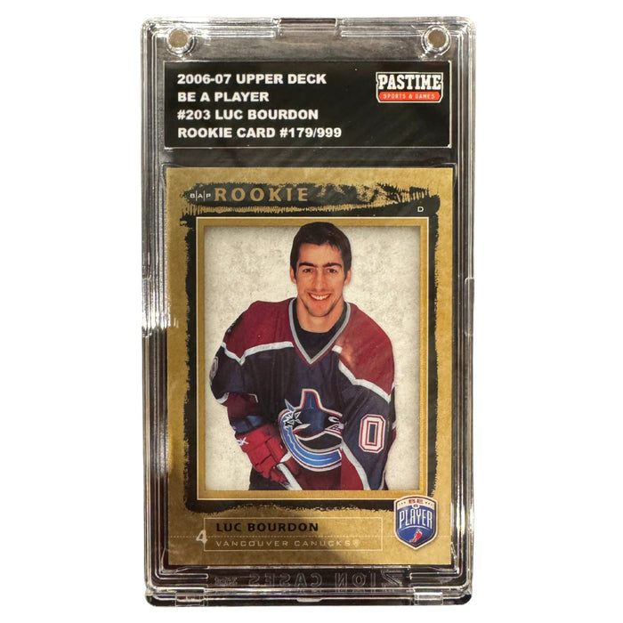 Luc Bourdon 2006-07 Be A Player Rookie Card #203 Encased in Magpro - Pastime Sports & Games