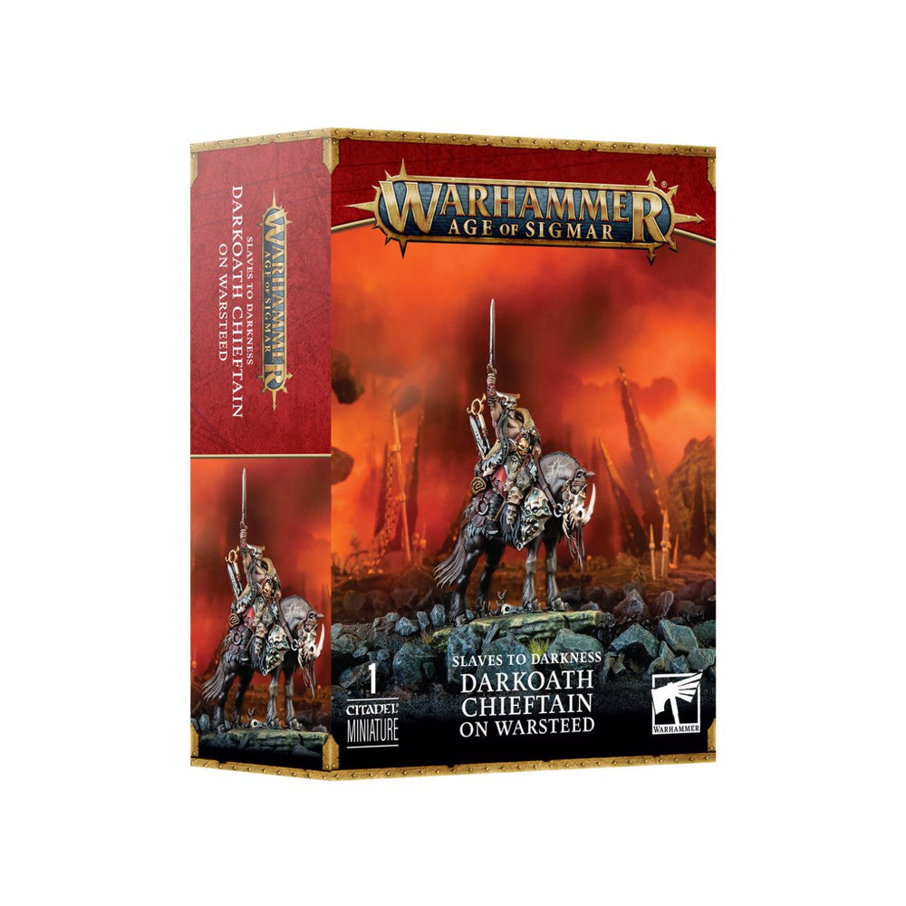 Warhammer Age Of Sigmar Slaves To Darkness Darkoath Chieftain On Warsteed (83-53) - Pastime Sports & Games