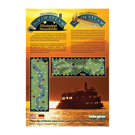 Age Of Steam Expansion Mississippi Steamboats