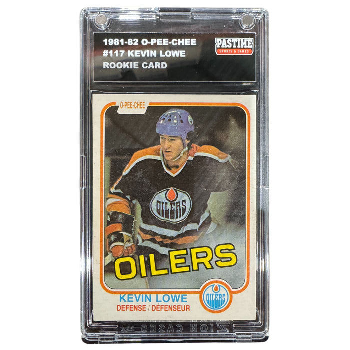Kevin Lowe 1981-82 O-Pee-Chee Rookie Card #117 Encased in Magpro - Pastime Sports & Games
