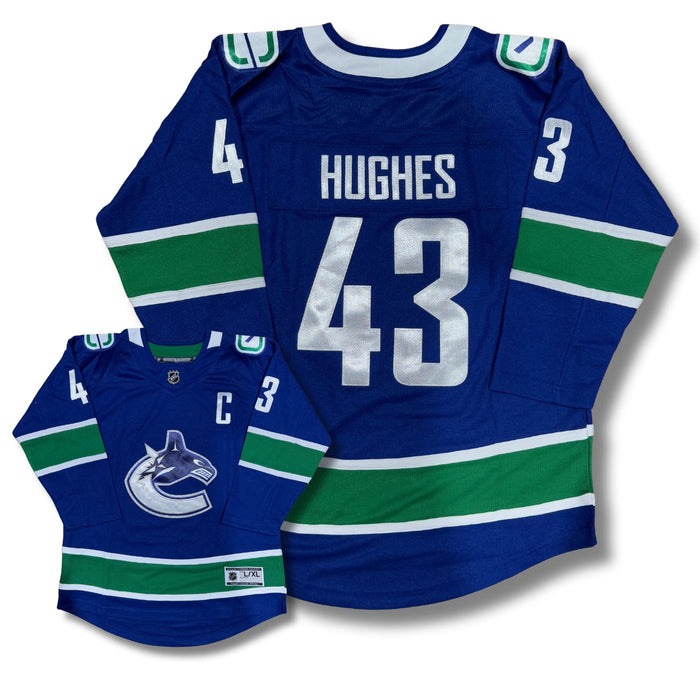 Quinn Hughes Vancouver Canucks Orca Home Junior Jersey