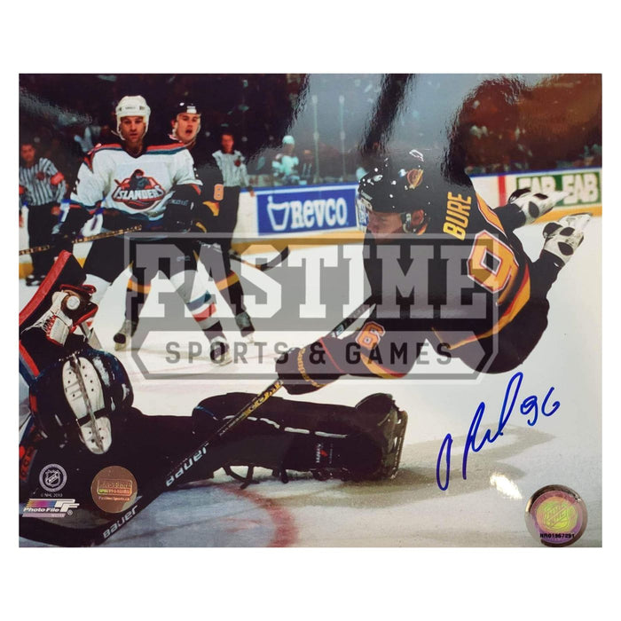 Pavel Bure Autographed Vancouver Canucks Photo (Diving For Goal) - Pastime Sports & Games