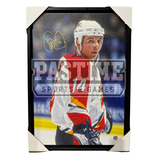 Theoren Fleury Autographed Calgary Flames Canvas (Standing) - Pastime Sports & Games