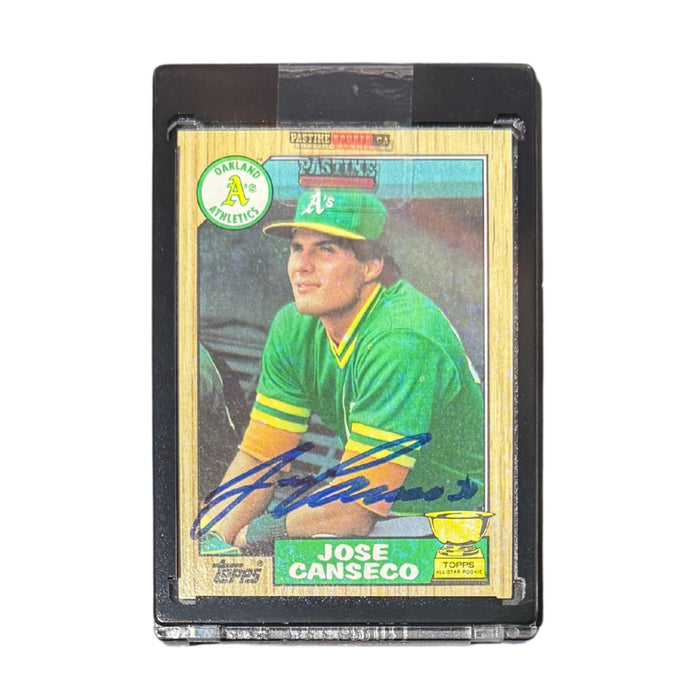 Jose Canseco Autographed Topps Baseball Card - Pastime Sports & Games