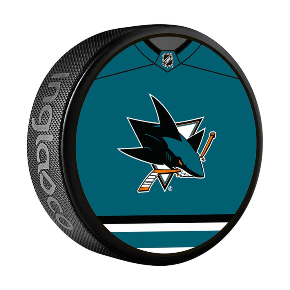 San Jose Sharks Logo Hockey Puck (Jersey Design) - Pastime Sports & Games