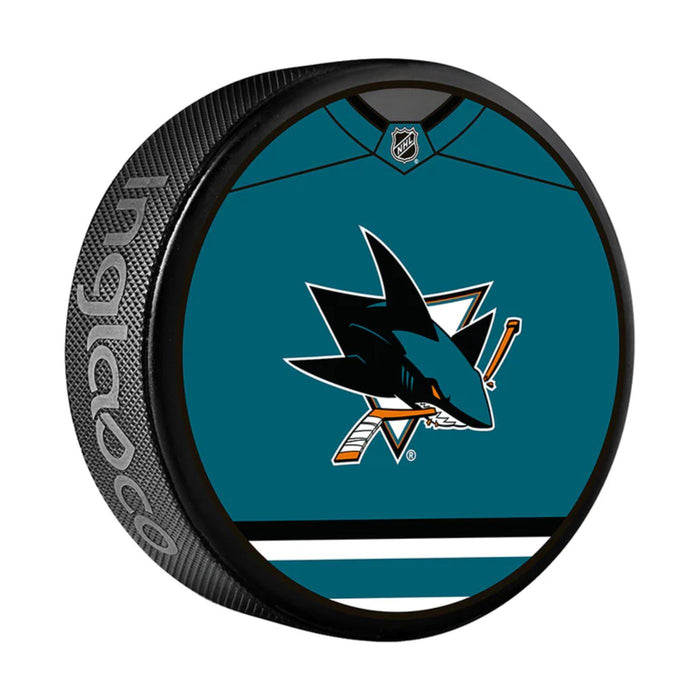 San Jose Sharks Logo Hockey Puck (Jersey Design) - Pastime Sports & Games
