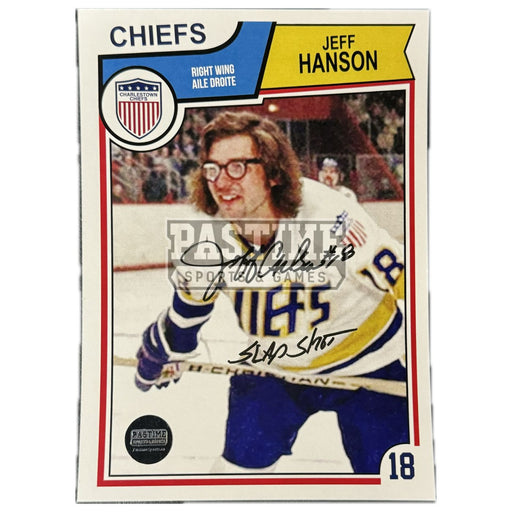 Jeff Carlson (Jeff Hanson From The Movie Slapshot) Autographed Photo (Card Style) - Pastime Sports & Games
