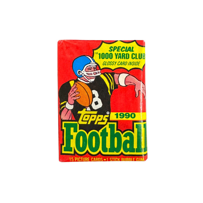 1990 Topps NFL Football Wax Box/Pack - Pastime Sports & Games