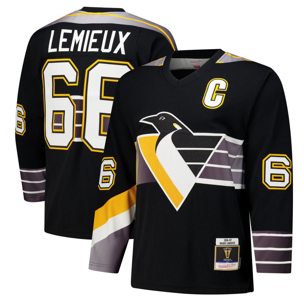 Pittsburgh Penguins Mario Lemieux 1996/97 NHL Vintage Hockey Jersey - Pastime Sports & Games
