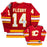 Theoren Fleury Autographed Calgary Flames Mitchell & Ness 1988/89 Vintage Hockey Jersey - Pastime Sports & Games