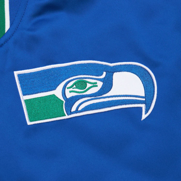 Seattle Seakhawks Primetime Heavyweight Throwback Satin Jacket