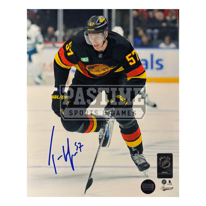 Tyler Myers Autographed Vancouver Canucks Photo (Charging)