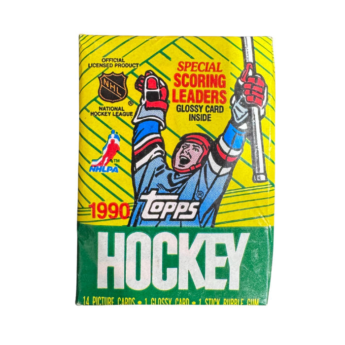 1990/91 Topps NHL Hockey Wax Box/Pack - Pastime Sports & Games