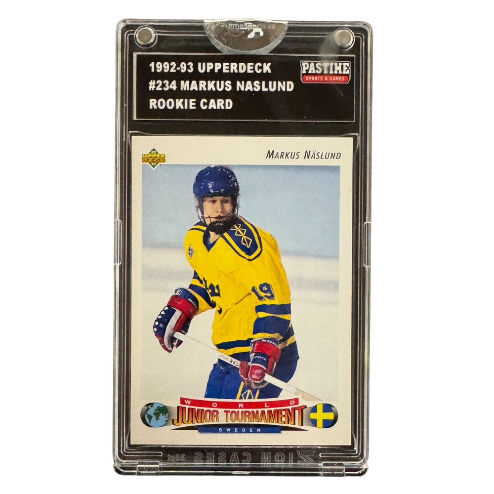 Markus Naslund 1992/93 Junior Tournament Rookie Card Encased in Slabmag