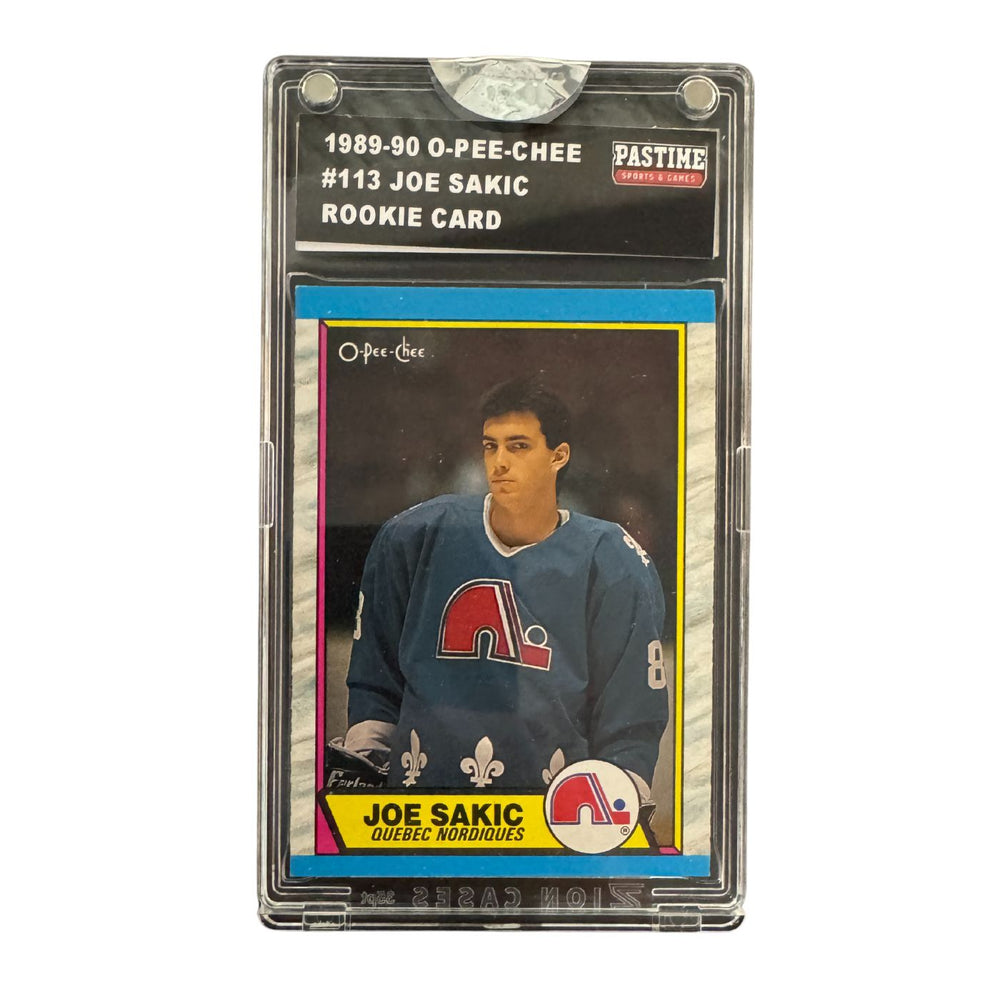 Joe Sakic 1989/90 O-Pee-Chee Rookie Card Encased in Slabmag