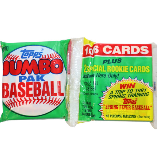 1990 Topps MLB Baseball Jumbo Pack - Pastime Sports & Games