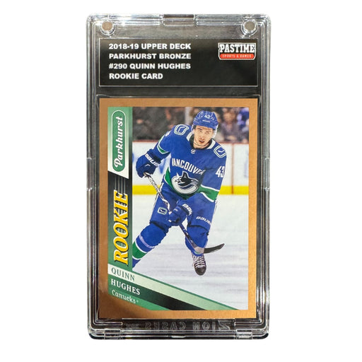 Quinn Hughes 2019/20 Parkhurst Bronze Rookie Card Encased in Magpro - Pastime Sports & Games
