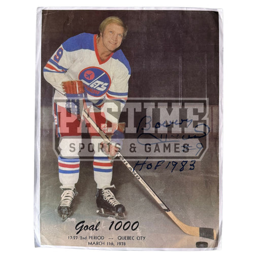 Bobby Hull Autographed Washington Jets Photo (Magazine Page 3) - Pastime Sports & Games