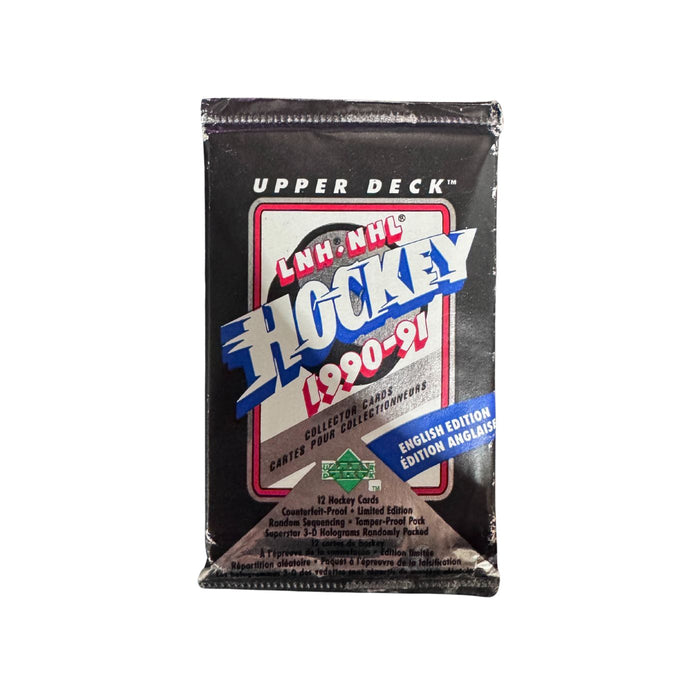 1990/91 Upper Deck NHL Hockey Low/High Number Wax Box/Pack - Pastime Sports & Games