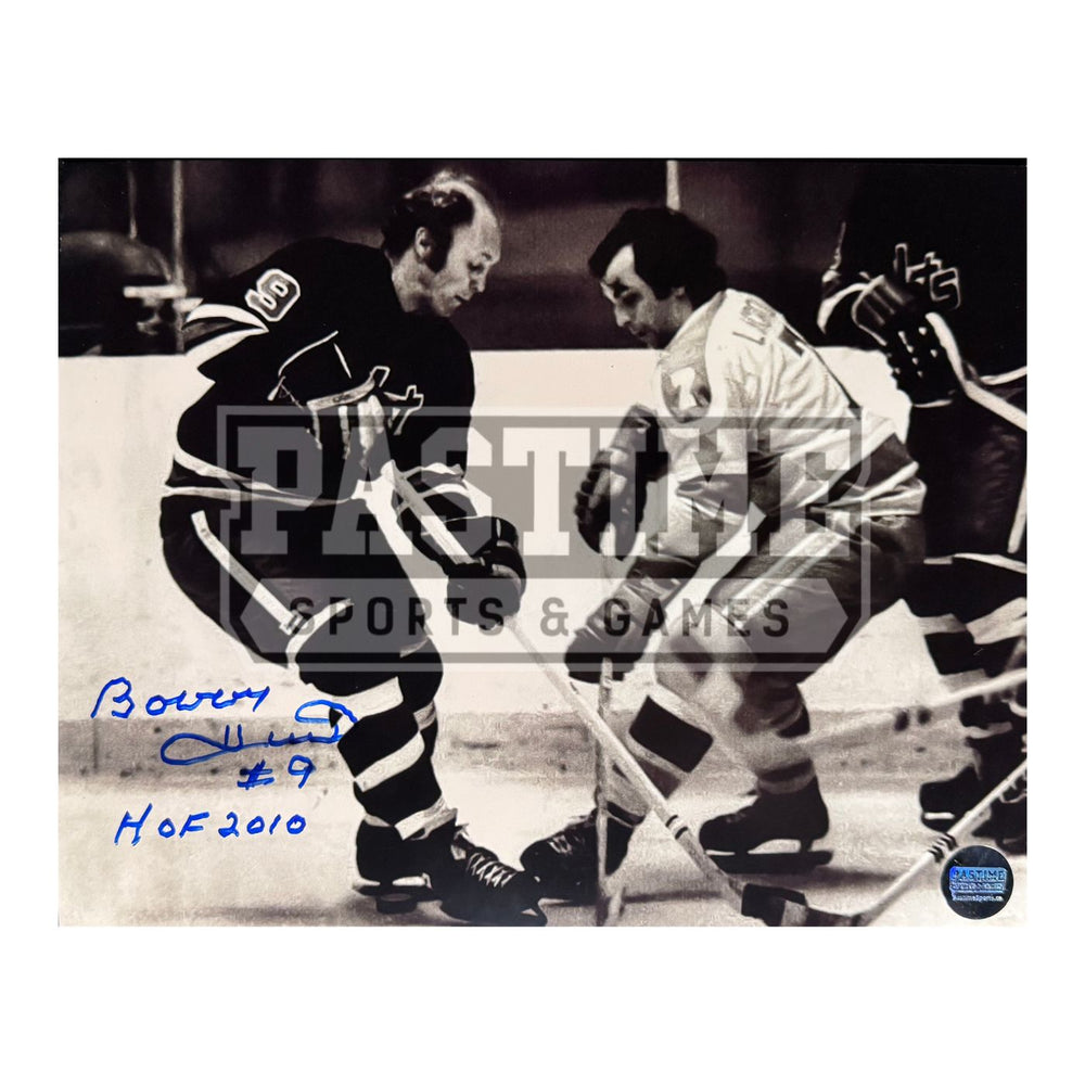 Bobby Hull Autographed Washington Jets Photo (Clashing With Player) - Pastime Sports & Games