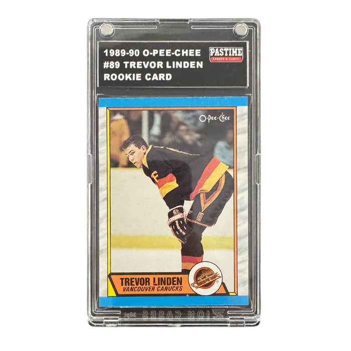 Trevor Linden 1989/90 O-Pee-Chee Rookie Card Encased in Slabmag