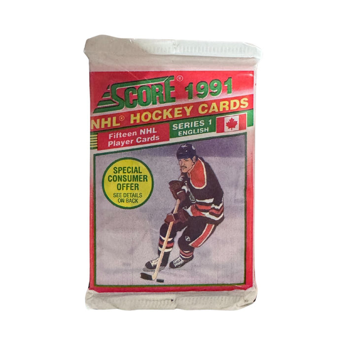 1991/92 Score Series 1One English Edition NHL Hockey Hobby Box/Pack - Pastime Sports & Games