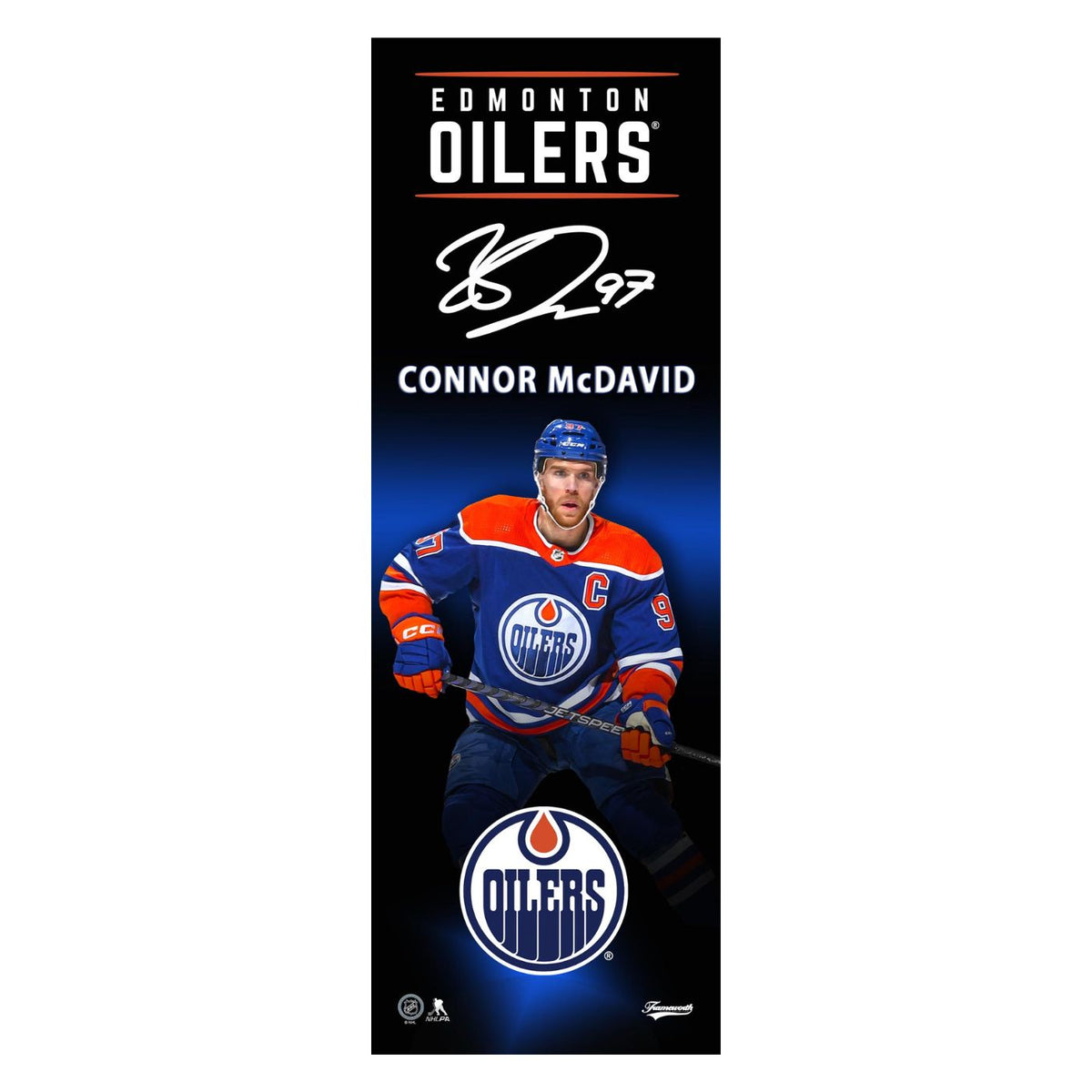 Connor Paque Connor McDavid Edmonton Oilers 5x15 Player Plaque– Pastime Sports & Games