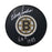 Harry Sinden Autographed Boston Bruins Hockey Puck (Small Logo) - Pastime Sports & Games