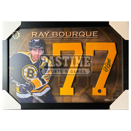 Ray Bourque Autographed Boston Bruins Framed Numbers - Pastime Sports & Games