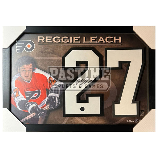 Reggie Leach Autographed Philadelphia Flyers Framed Numbers - Pastime Sports & Games