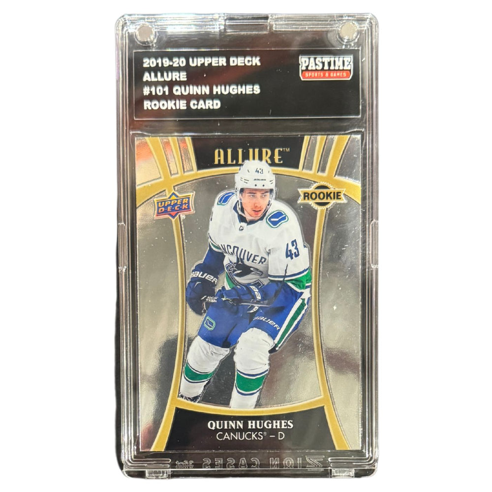 Quinn Hughes 2019/20 Allure #101 Rookie Card Encased in Magpro - Pastime Sports & Games