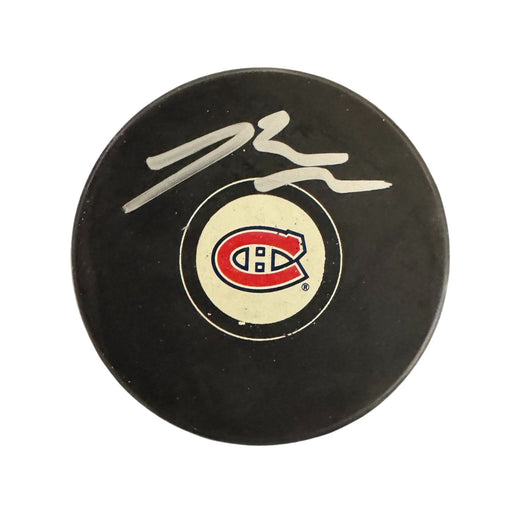 Brendan Gallagher Autographed Montreal Canadians Hockey Puck (Small Logo)