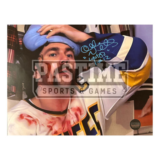 Allan F. Nicholls (Johnny Upton From The Movie Slapshot) Autographed Photo (Holding Head) - Pastime Sports & Games